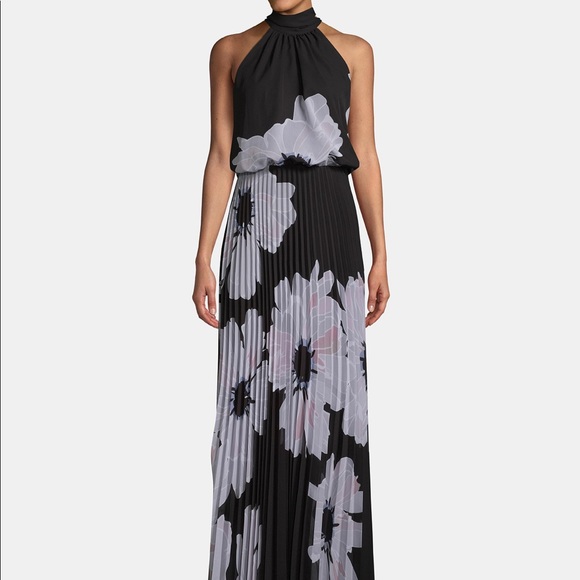 betsy and adam chiffon dress